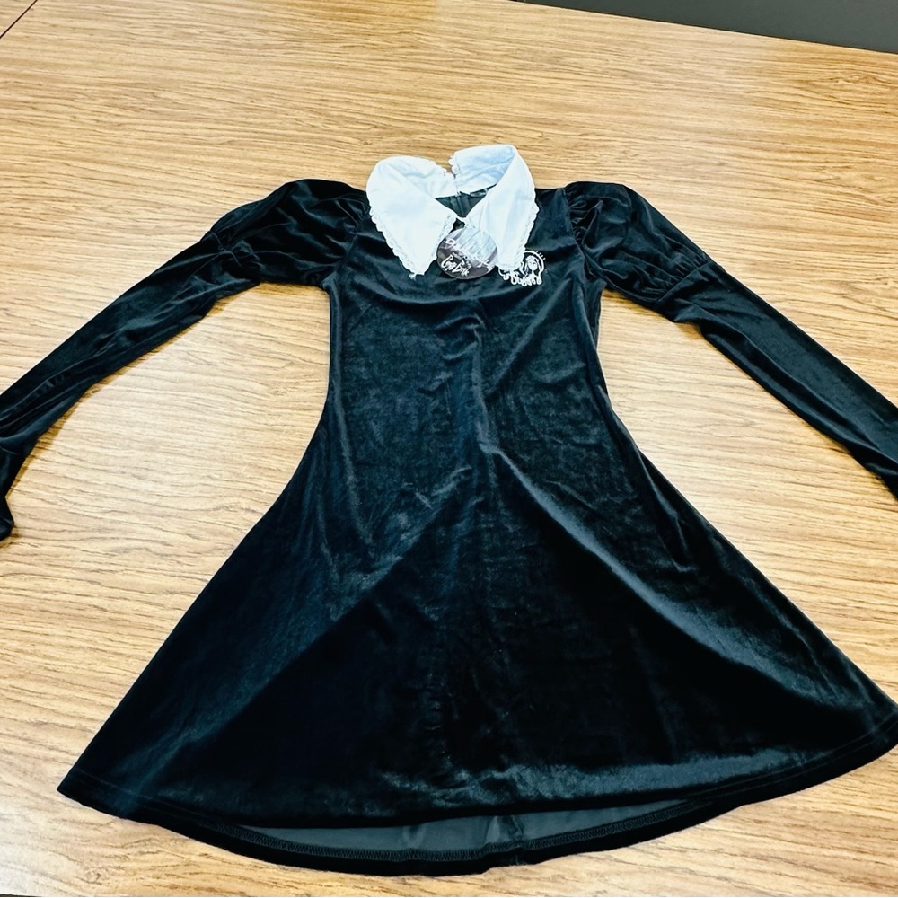 Dolls Kill Black Velvet Corpse Bride Dress